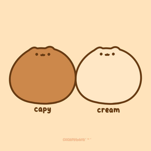 two smol capybaras
